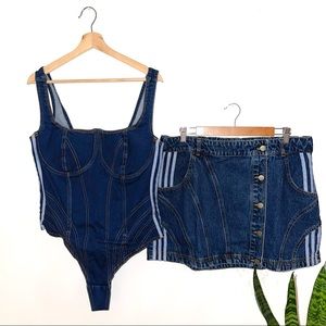 Ivy Park x Adidas Rodeo Denim Two- Piece Set